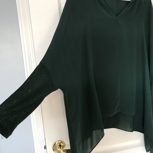 Emerald green blouse - Picture 3 of 6